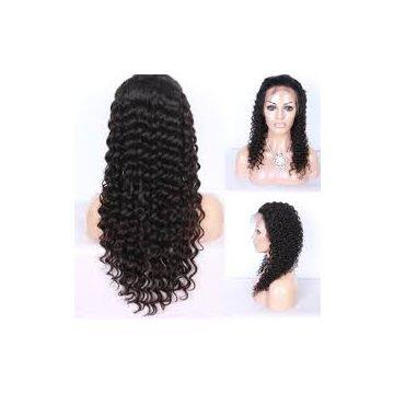 Natural Real  14 Inch For White Women Brazilian Curly Human Hair Full Lace No Chemical