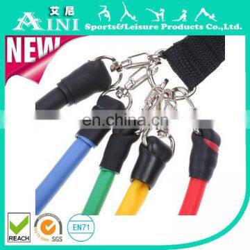 Exercise Bands 11 Pcs Resistance Band Set,custom Rubber Tube for Gym photo-3
