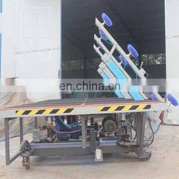 Insulating glass processing machine tilting table