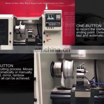 Wheel Fix CNC Machine Rim Diamond Cutting CNC Lathe AWR28H