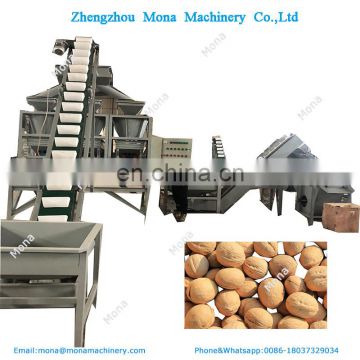 big capacity crack Selling the hard shell of walnut line walnut peeling cleaning machine