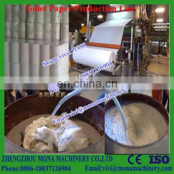 5TPD Recycling Paper Using Machine for Making Toilet Paper, Small Toilet Paper Making Machine Price (0086-18037126904)