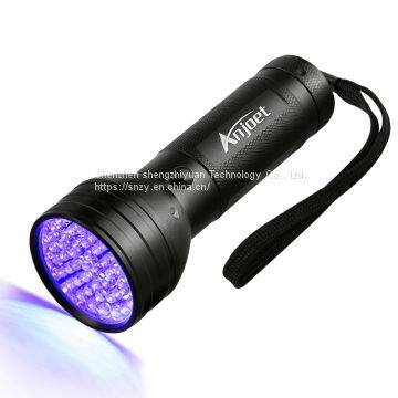 395nm Flashlight 51 Leds Ultra Violet Torch Light Lamp UV Led Blacklight Detector for Dog Urine Pet Stains and Bed Bug