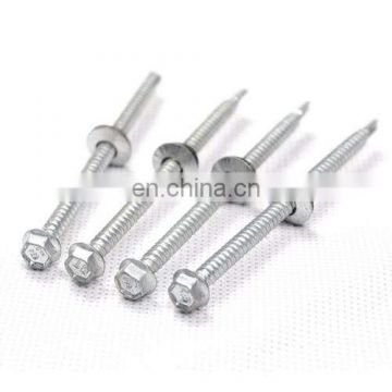 Hex Washer Self Drilling Screw SS304 EPDM Washers Head Roofing Screws ,Self Drilling Screws