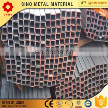 prices 90*90mm welded carbon erw black tube square and rectangular hollow section steel pipe