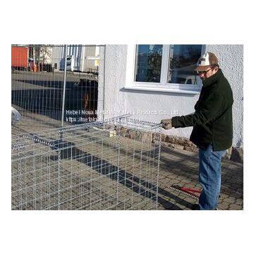 Pvc Coated Metal Gabion Baskets / Gabion Stone Cages Long Life Span