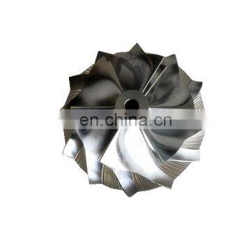 GT15-25 36.30/49.00mm 735492-0002J 11+0 blades turbo milling/aluminum 2618/billet compressor wheel for 757042-0011/0013/0014