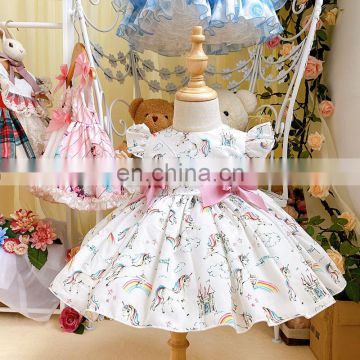 2020 summer Princess dress Spanish dress unicorn Ball Gown Party Dress For Baby Girls clothes