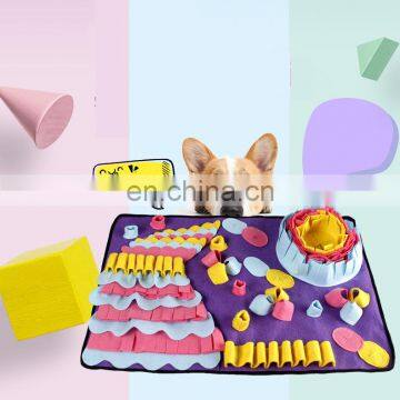 Manufacturer Wholesale Feeding Washable Portable Polyester Pet Dog Colorful Snuffle Mat photo-3