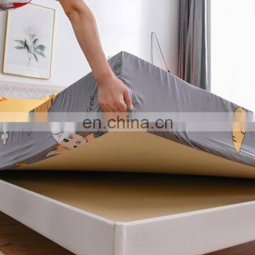 Wholesale Luxury Queen King Size Aole Cotton Bedspread Bedding 3d Flower Fitted Bedsheet Set Mattress Protector Cover photo-4