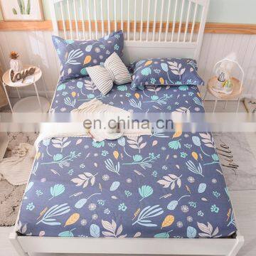 2020 New Design Comforter Modern 3D Floral Printed Full Size 100% Cotton Flat Bed Spread Cover Fitted BedSheets Set For Home photo-7