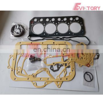 For MITSUBISHI S4E full complete gasket kit with cylinder head gasket