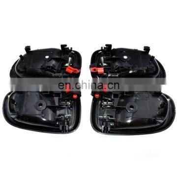 4PCS Black Interior Door Handles Front Rear Left Right For 1993-97 Corolla