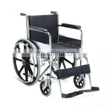 TOPMEDI steel portable medical foldable manual wheel chair for handicapped