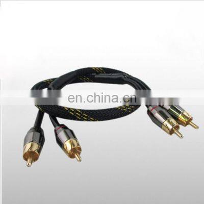 2 RCA To 2 RCA AV Cable Gold Plated RCA Audio Cable photo-4