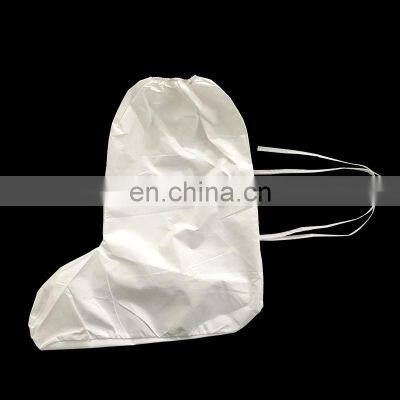 Disposable Waterproof Anti Slip Cleanroom Surgical Silicone Shoe Covers Protective PP PE Non Woven Non-Skid Boot Cover photo-4