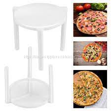 Wholesale price pizza box anti collapse plastic pizza box stack pizza saver stand white plastic tripod stack