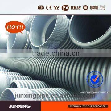 DN400 SN4 plastic culvert stormwater sewerage underground hdpe corrugated pipe
