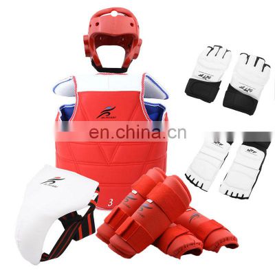 Karate Chest Protector Helmet Gloves Protectiontaekwondo Equipment Body Protection Taekwondo Sparring Kit