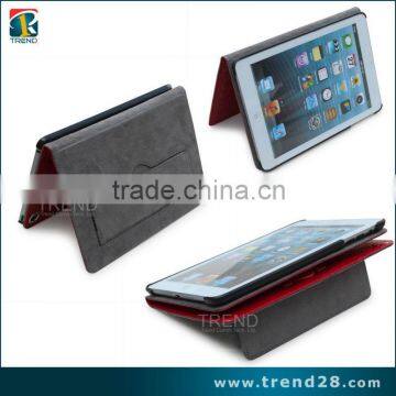 folding kickstand leather case for ipad mini tablet