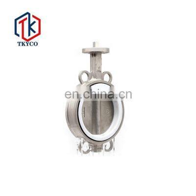 Tyco China Manufacturer Wafer Type Stainless Steel SS Pneumatic Solenoid Butterfly Valve photo-3