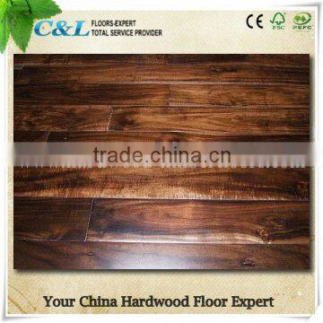 Best price Antique prefinished Acacia solid wood flooring