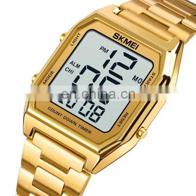 best quality skmei 1735 luxury man watch gold azan watch