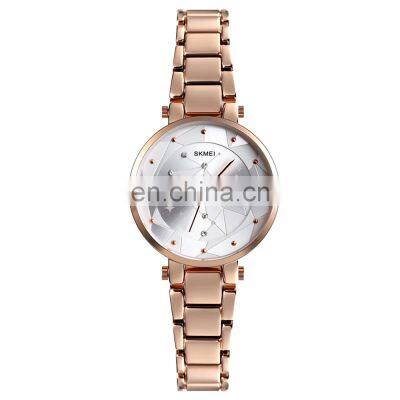 elegance SKMEI 1411 rose gold quartz watch lady wrist watch women