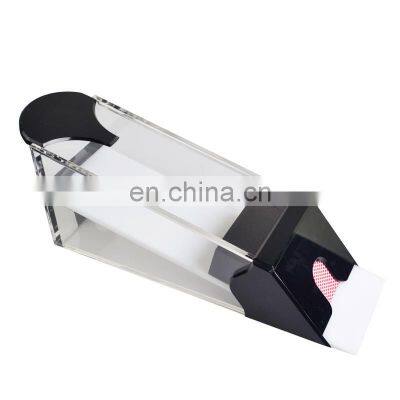 2021 Best Seller High Productivity Black Custom Acrylic Blackjack Card Dealing Shoe photo-2