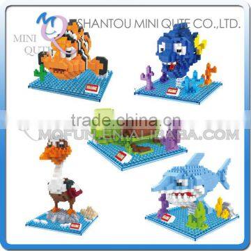 Mini Qute HSANHE 5 styles kawaii Finding Nemo Marlin Dory Bruce Nigel plastic building blocks cartoon model educational toy