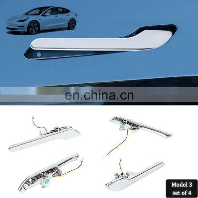 Car Outside Chrome Automatic Door Handle Opener Remote Control Intelligent Smart Electric Auto Door Handles for Tesla Model 3/Y photo-5