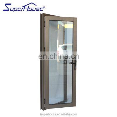 Superhouse 2015 new economic frameless casement aluminium door office entrance glass door