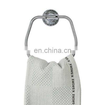 Wholesale Trend Household Products Diamond Shinny Bathroom Towel Wall Ring Holder Ring photo-5