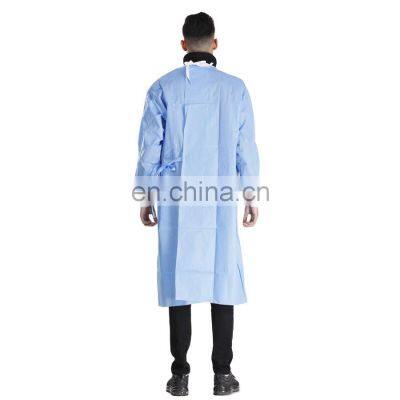 Medical Waterproof Plastic Non-Woven Fabric Disposable Protective Isolation Surgical Gown photo-2