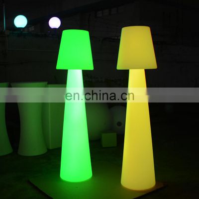 floor lamp outdoor /Modern designer decorative rechargeable garden solar led light lamparas color changing floor lamp