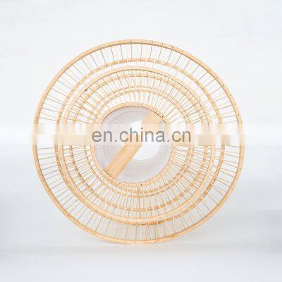 Supplier High Quality Bamboo Handwoven Natural Light For Decoration Woven Lampshade Vietnam Supplier photo-3