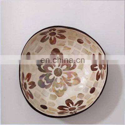 Best Seller Coconut Bowl Brown Mother of Pearl From 100% Natural Salad Bowls Made in Vietnam Manufacturer photo-4