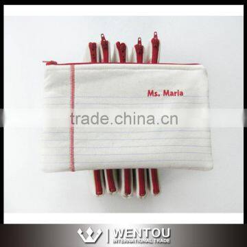 Wholesale Concise Personalized Canvas Pencil Case