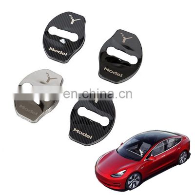 Door Lock Buckle Covers For Tesla Model Y Door Latch Holder Protectors Car accessories