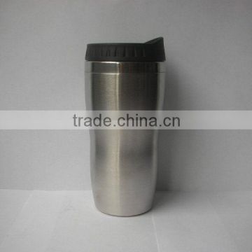 450ml double wall stainless steel travel mug with plastic lid customized logo and color is available BL-5016A