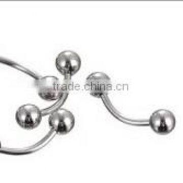 316L Surgical Stainless Steel Titanium Curved Rod Lip Nail Puncture Body Piercing Jewelry photo-4
