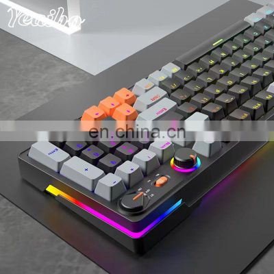 yeaibo 98 with protection case barebones good keycap ducky win price vgn inalambrico cute wooting he cheap mechanical keyboard