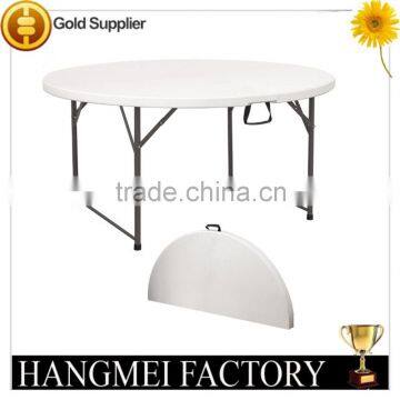 easy to carry folding plastic half round tables for outdoor event