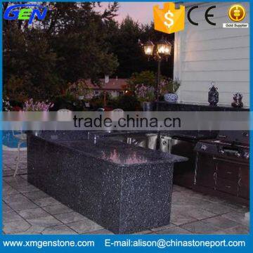 Luxury Decoration Indoor Kitchen Blue Pear Granite Countertop