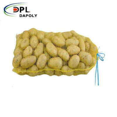 Reusable Plastic PP Mesh Storage Drawstring Bag for Produce-for Potatoes Onions Garlics Vegetables Recyclable Fruit Net photo-3