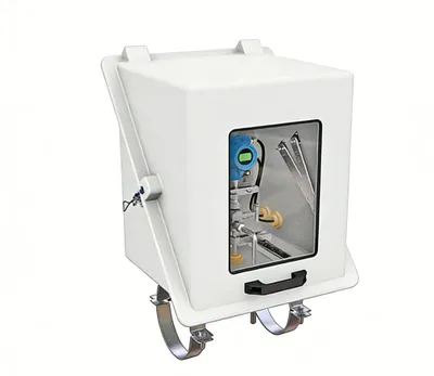 Large Aluminum Heated Enclosure Compatible with PLC Systems for Industrial Automation