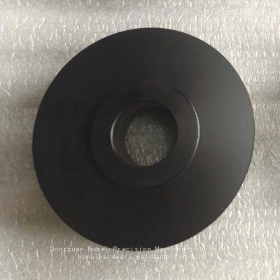 Custom CNC Machined Plastic Wheels & Round Parts Black White POM Acetal POM-C Components