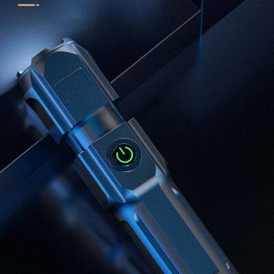 High Brightness LED Outdoor Flashlight Rechargeable Searchlight Strong Endurance Dimming Waterproof Portable for Camping Climbing Emergency photo-5