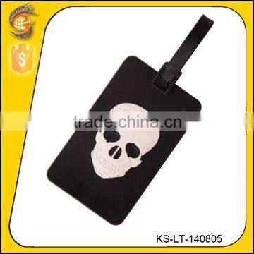 fashion skull pattern travel pvc luggage tag