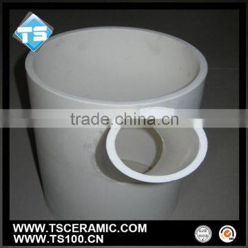 High Purity 95 96 Alumina Ceramic Tube,Bend,Ring with Good Wear-Resistance